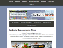 Tablet Screenshot of isotonicsupplementstore.com